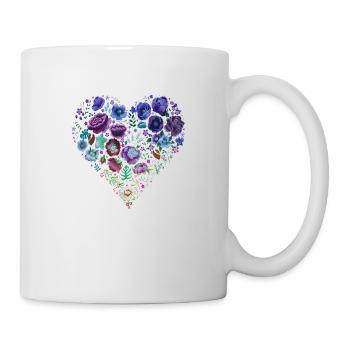 Mode trendy cool vogue girly style frauen herz - Tasse - Weiß - Rechts