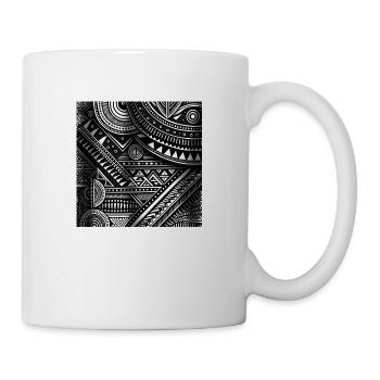 Mandala, Afrikastil, Afrika, Tattoo - Tasse - Weiß - Rechts