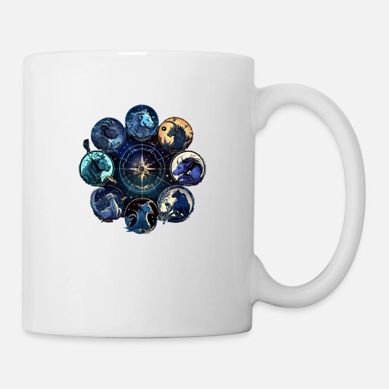 Les signes du zodiaque - Mug blanc - blanc