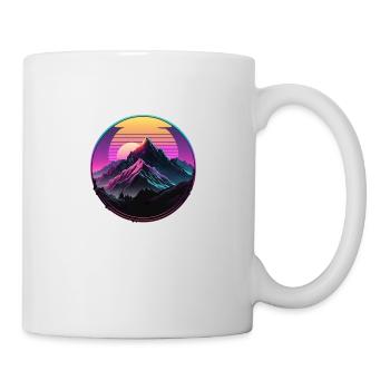Mount Everest Synthwave - Tasse - Weiß - Rechts
