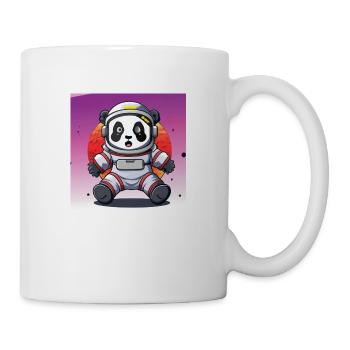 Panda Astronaut - Tasse - Weiß - Rechts