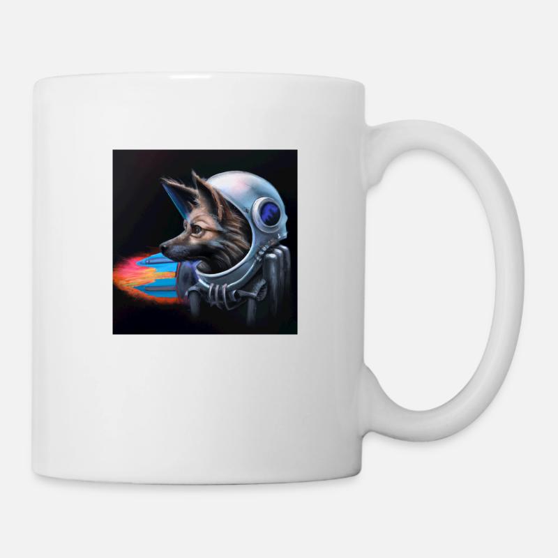 Astronaut Hund - Tasse - Weiß