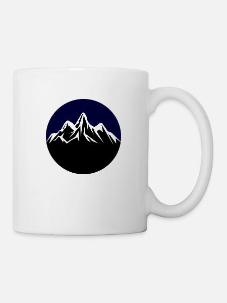 mountains - Tasse - Weiß