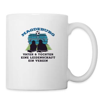 Magdeburg Vater und Tochter - Tasse - Weiß - Rechts