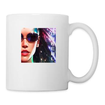 Cyborgfrau - Tasse - Weiß - Rechts