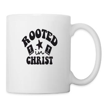 Rooted in Christ - Tasse - Weiß - Rechts