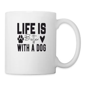 Life Is Better With A Dog - Mug - white - Right