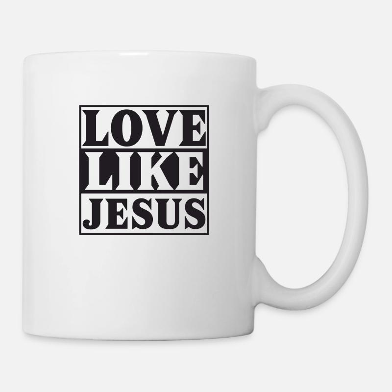 Aimer comme Jésus - Mug blanc - blanc
