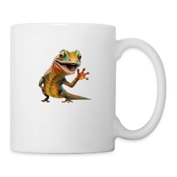 hello lezard - Mug blanc - blanc - Droite