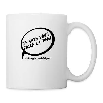 je vais vous faire la peau 01 - Mug blanc - blanc - Droite