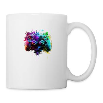 Neon Gaming Controller / Kontroller - Tasse - Weiß - Rechts