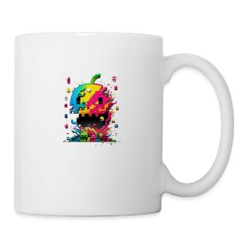 Arcade Neon Gaming Monster - Tasse - Weiß - Rechts