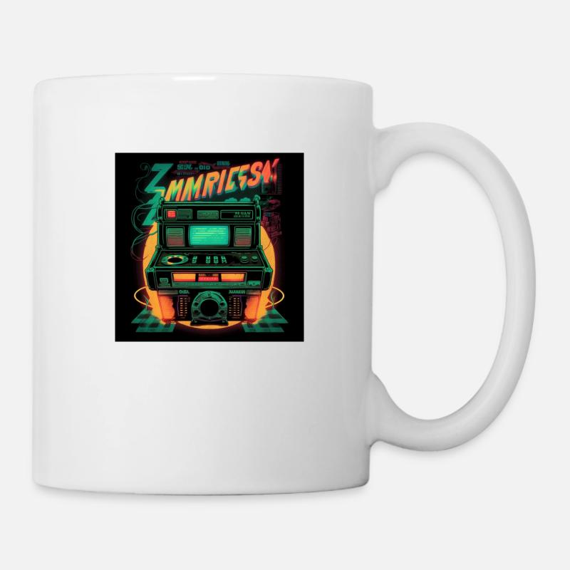 Retro 4 - Tasse - Weiß