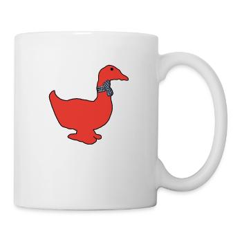 Paulo die rote Ente - Tasse - Weiß - Rechts