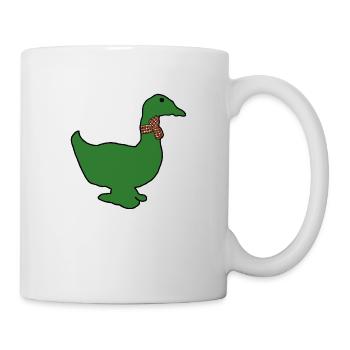 Paulo die grüne Ente - Tasse - Weiß - Rechts