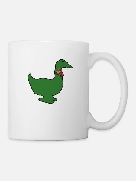 Paulo die grüne Ente - Tasse - Weiß