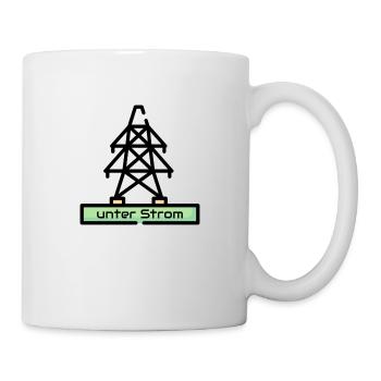 Unter Strom - Tasse - Weiß - Rechts