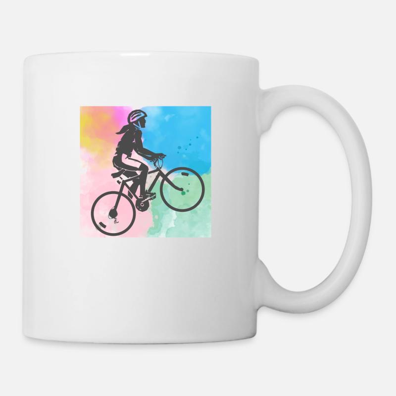 FAHRRAD - RADFAHREN - Tasse - Weiß