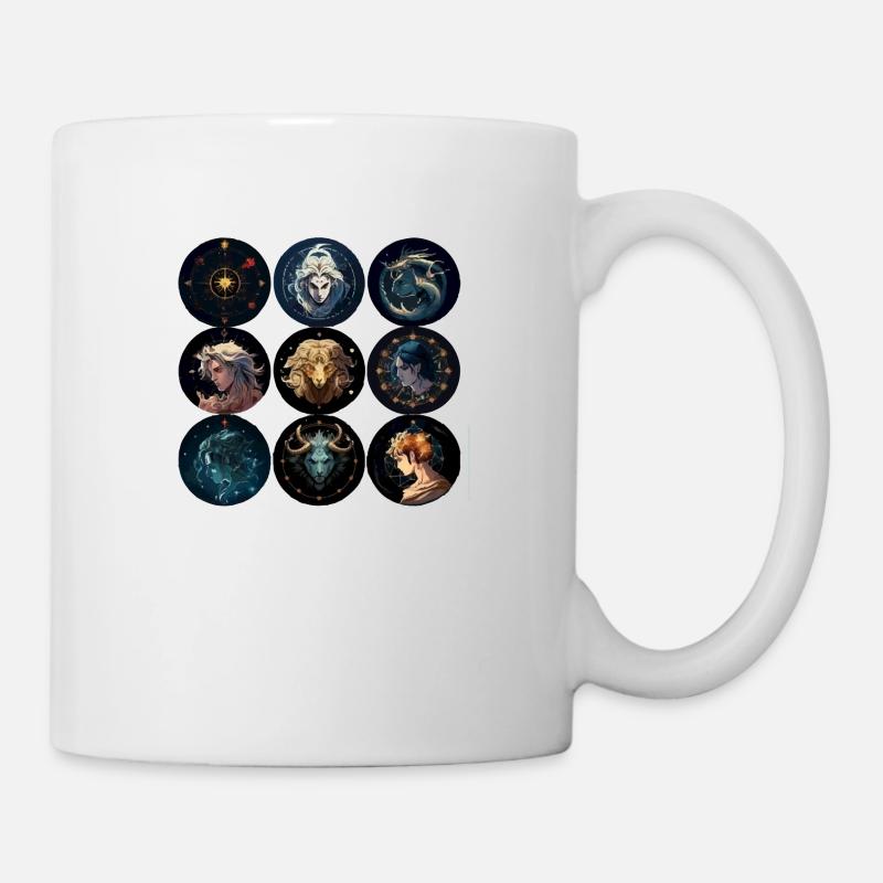 Les signes du zodiaque - Mug blanc - blanc