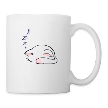 I Draw Lucky Star White Cat Sleeping With Its - Mug - white - Right
