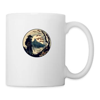 Nr. 2 : Japanese Art Samurai Fighter Ukiyo_e Style - Tasse - Weiß - Rechts