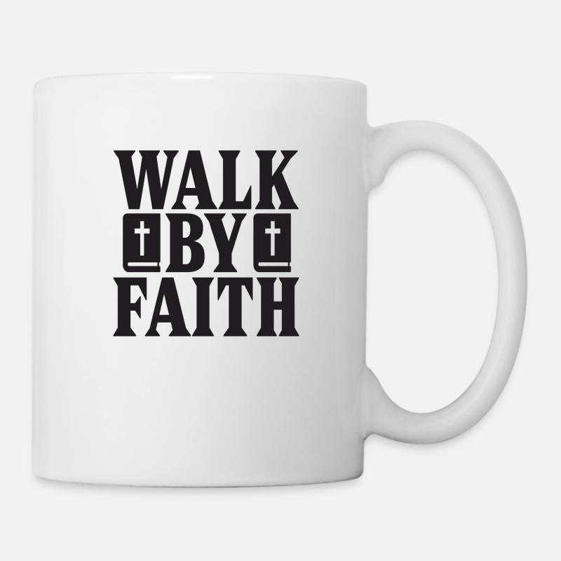 Marchez par la foi - Mug blanc - blanc