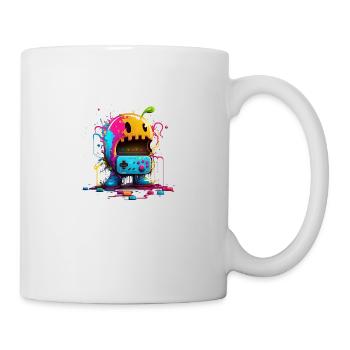 Arcade Neon Gaming Monster - Tasse - Weiß - Rechts
