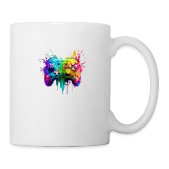 Neon Gaming Controller / Kontroller - Tasse - Weiß - Rechts