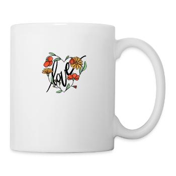 Heart of Flowers Love - Mug - white - Right
