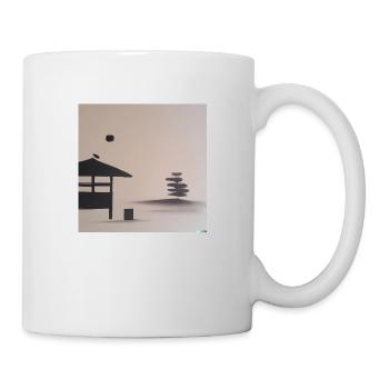 Minimal Japanese Culture - Tasse - Weiß - Rechts