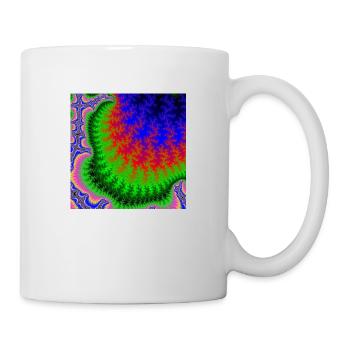 00077 Fraktal unendlich SEEwelt - Tasse - Weiß - Rechts