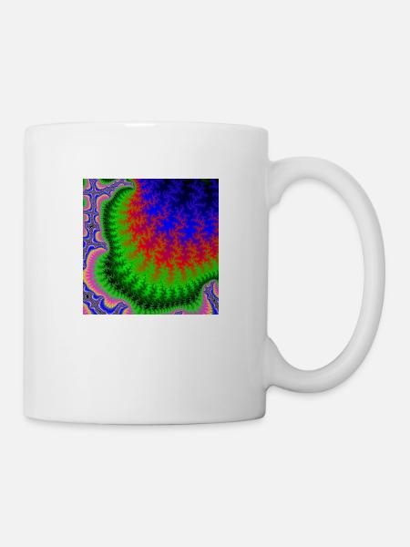 00077 Fractal infinite SEEwelt - Mug - white