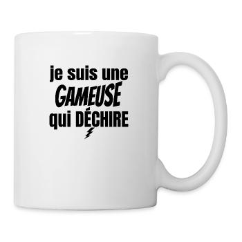gameuse qui déchire - Mug blanc - blanc - Droite