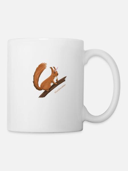 Einhörnchen - Tasse - Weiß
