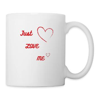 Liebe mich einfach - Tasse - Weiß - Rechts