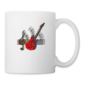 Gitarre - Tasse - Weiß - Rechts