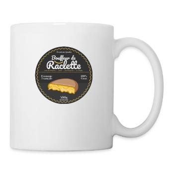 Bouffeur de raclette - Humour fromage gras - Mug blanc - blanc - Droite