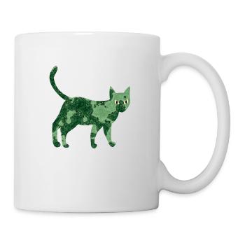 Chat marbré - Chat fantastique - Mug blanc - blanc - Droite