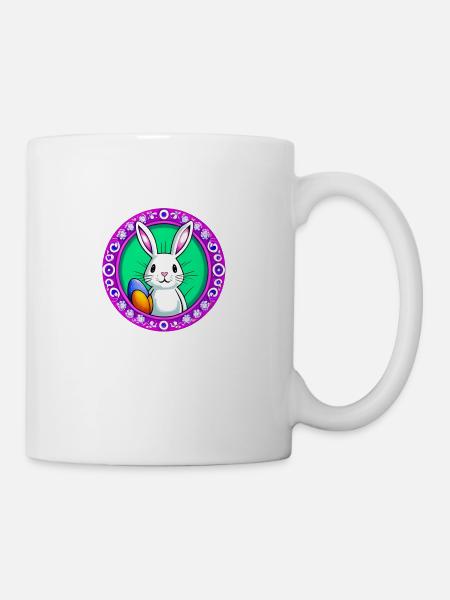 Osterhase Osterei Ostereier - Tasse - Weiß