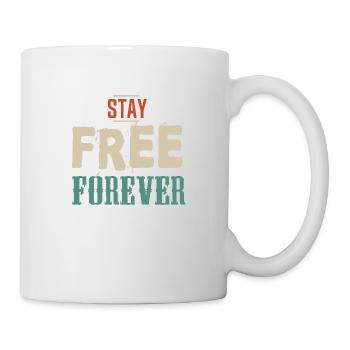 stay free forever libre slogan 403 A - Mug - white - Right