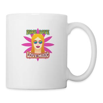 Hippie - Tasse - Weiß - Rechts