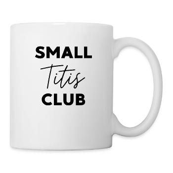 Small Titis Club Tits Breasts Party Costume - Mug - white - Right