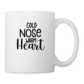 Cold Nose Warm Heart - Mug - white - Right