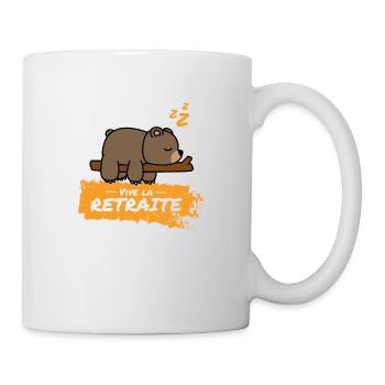 Vive la retraite ! Cadeau humour pour retraité - Mug blanc - blanc - Droite
