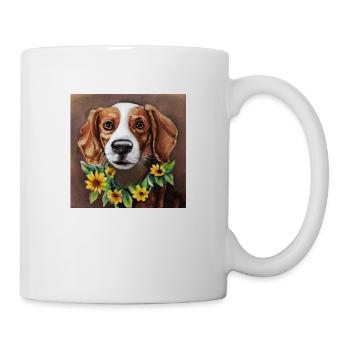 Pleurage! Source! -Beagle - Mug blanc - blanc - Droite