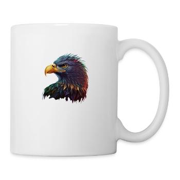 AIGLE REGARDANT A GAUCHE - MULTIPLE COULEURS - Mug blanc - blanc - Droite