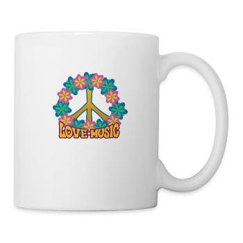 Hippie - Tasse - Weiß - Rechts