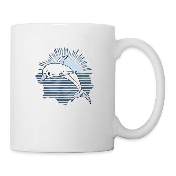 Delfin - Tasse - Weiß - Rechts