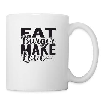 Manger Burger faire l’amour - Mug blanc - blanc - Droite