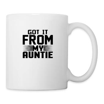 Got it from my Auntie - Tasse - Weiß - Rechts